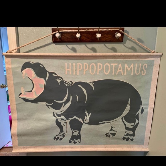 PB Kids Hippo Explorer Canvas Art - Picture 6 of 7